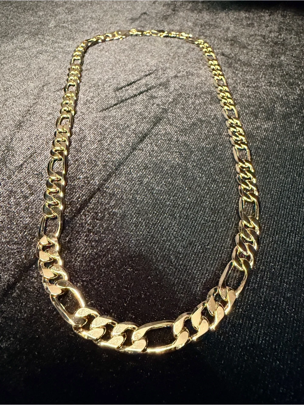 Figaro 20in 8.5MM 14K Stamped Gold Filled Necklace. Get noticed! Brand New.